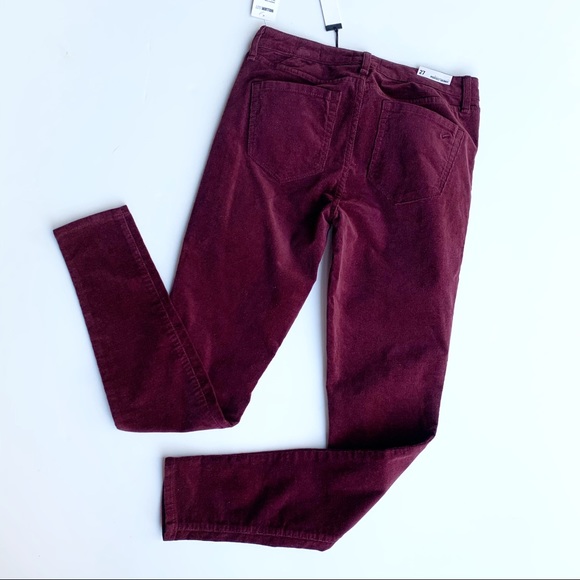 William Rast Maroon Perfect Skinny Corduroy 27 - Picture 4 of 8